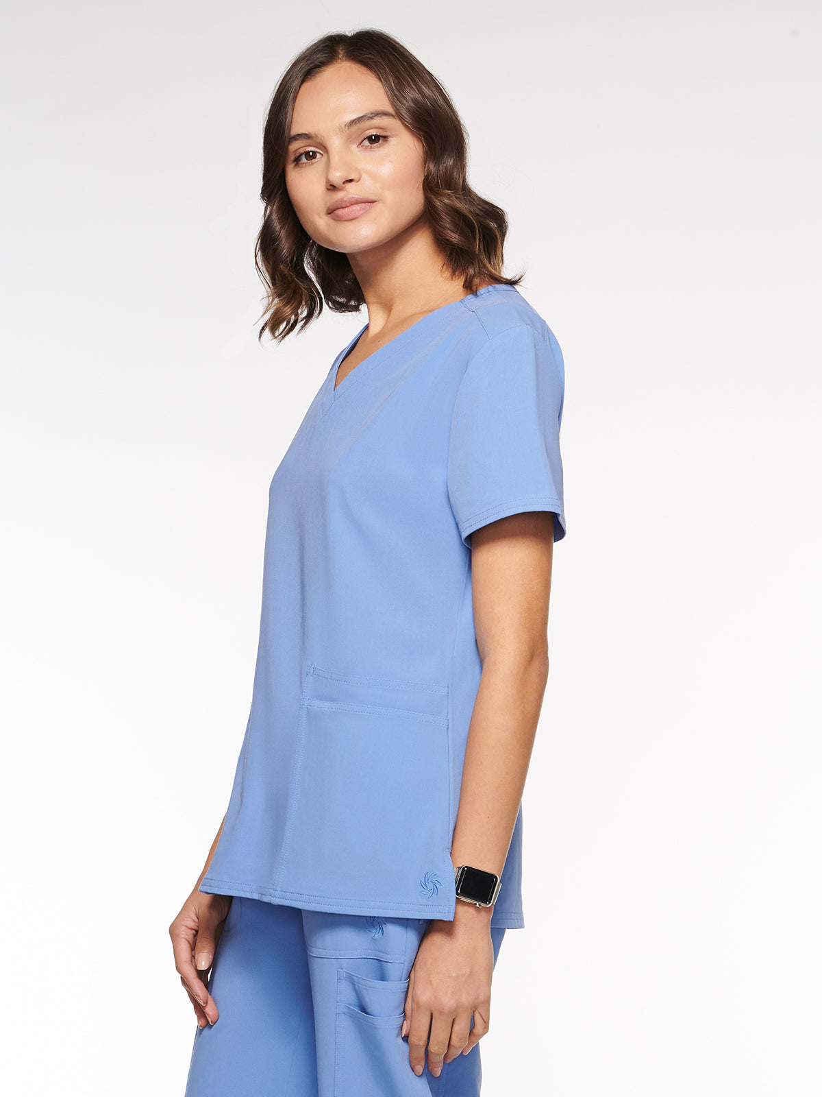 Nile Womens Top Classic V-Neck with 6 Pockets (94001)